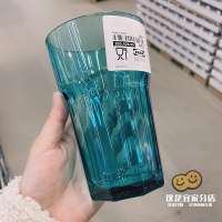 新色 代购博克尔少女北欧ins风简约厚实玻璃手感重家用热水杯 湖蓝/350ml