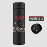 可口可乐联名款水杯nasa杯子宇航天员保温杯涂鸦潮流情侣ins潮牌 智能款 coca宇航员跳舞