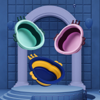 婴儿洗脸盆宝宝新生儿童可折叠初生洗屁屁脚小盆子皇冠3个 皇冠3个装
