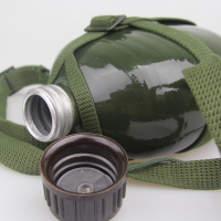 加厚87式铝水壶户外运动登山学生便携大容量军迷水壶 正品1.2L(加厚) 1.2L