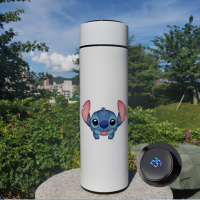 史迪仔史迪奇智能保温杯女可爱卡通水杯触摸显温感温杯子男泡茶杯 E15A史迪仔-智能显温