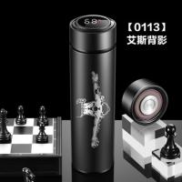 海贼王保温杯男路飞便携学生防摔高颜值智能水杯个性简约盲盒礼物 艾斯背影【智能款】