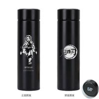 鬼灭之刃周边炭治郎善逸祢豆子伊之助不锈钢保温杯学生男耐摔杯子 炭治郎奔跑(温度显示)