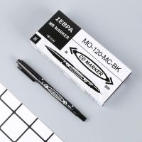 小双头油性记号笔黑蓝红美术勾线笔不掉色物流马克笔水性绘画美术 油性[速干擦不掉适用任何地方] 黑色100支