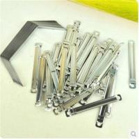 金属双孔装订夹单孔打孔器文件装订夹条压条塑料装订夹活页装订扣 金属两孔装订夹2盒【100副】