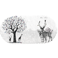 浴室防滑垫防摔地垫浴缸洗澡间厕所垫子脚垫卫生间淋浴房沐浴家用 麋鹿69cm*35cm