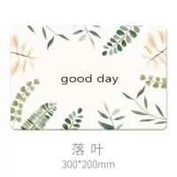 硅藻泥洗漱台防水垫皂垫杯垫 硅藻土皂托牙刷置物架吸水洗漱垫 落叶