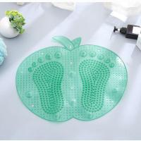 懒人居家按摩脚底防滑垫 卫生间淋浴房脚底皮洗脚垫浴室吸盘 绿色