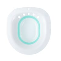 坐浴盆免蹲马桶坐盆老人产妇孕妇泡澡洗屁股盆男护理盆女月子盆 折叠款绿色