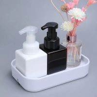 按压式分装空瓶起泡器沐浴露洗发水护发素洗手洗衣液洗面奶乳液打 透明 400ML分装瓶X3（送防水贴）