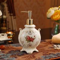 欧式陶瓷卫浴五件套浴室乳液瓶洗手液瓶卫生间按压皂液器沐浴露瓶 乳液瓶(A10)