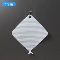 地漏防臭器地漏盖防臭垫硅胶防臭地漏防虫除臭盖老式下水道防臭盖 鱼形款-带提手 硅胶/不变形/贴合力升级[2个装]