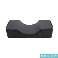 嫁接睫毛U型枕工作枕美睫专用操作台美容纹绣辅助工具U枕头收纳台 黑色皮革 枕头+工作台