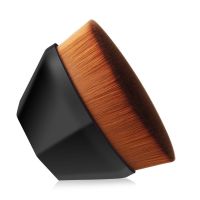 55号魔术粉底刷眼影腮红刷子不吃粉底液扁头专用遮瑕无痕化妆工具 黑色 55号粉底刷