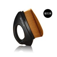 李佳琪推荐熨斗粉底刷平头遮瑕均匀肤色超软无刷痕不吃粉带盖子 耀石黑棕毛