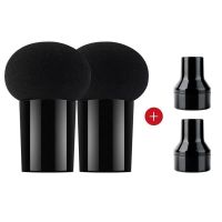 小蘑菇气垫粉扑超软不吃粉美妆蛋葫芦粉扑化妆海绵蛋彩妆蛋化妆蛋 黑色 3个装