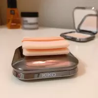 KIKO粉饼粉扑替换专用双面植绒定妆长方形蜜粉饼小号超薄 10片盒装