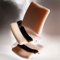 两片双面植绒粉扑散粉扑粉饼修容粉化妆美容粉扑蜜粉定妆粉扑细腻 8片方形植绒黑织带20元