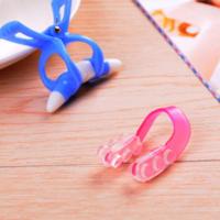 美鼻神器翘鼻子高鼻梁增高器鼻夹挺鼻器美鼻夹瘦翼缩小矫正器 蓝+红2件套