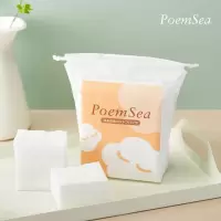 日本poemsea木乃伊化妆棉湿敷拍化妆水专用可拉伸薄款敷脸部纯棉 木乃伊湿敷化妆棉200片