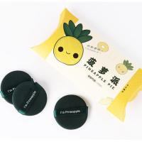 气垫粉扑不吃粉海绵超软盒装化妆扑干湿两用 菠萝派3枚装
