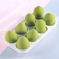 李佳琦美妆蛋不吃粉超柔粉扑干湿两用化妆海绵气垫粉底葫芦粉扑蛋 8个装抹茶