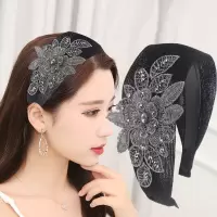 ins发卡带齿发箍女韩版外戴百搭宽边网红防滑简约压发头箍洗脸 自己组合2个发箍[联系客服备注]