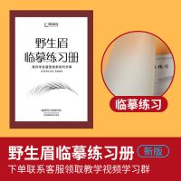 韩启纹绣练习册野生线条眉定点临摹练习本半永久野生眉排列讲解 野生眉书