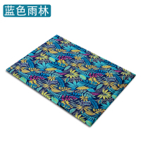 [耐咬不沾毛]耐咬狗垫子四季宠物垫猫垫狗窝大型犬狗笼垫板床垫 蓝色雨林 XL:95*85CM
