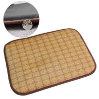 可拆洗狗狗凉席垫夏天宠物垫夏季狗窝草席藤席猫窝垫子降温凉席垫 凉席垫可拆洗(内置海绵) 凉席垫超大(100*75cm 8