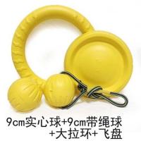 宠物狗狗玩具球金毛大型犬耐咬磨牙浮水训犬球玩具带绳宠物玩具 实心大球+带绳大球+大拉环+飞盘