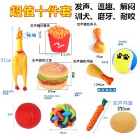 狗狗玩具狗玩具球泰迪金毛耐咬狗玩具磨牙发声玩具尖叫鸡宠物玩具 钜惠(十件套)