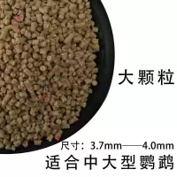 鹦鹉滋养丸金刚灰机亚力葵花金太阳和尚玄凤颗粒饲料合成鸟食鸟粮 大颗粒 一斤装500克[买一斤送一斤]