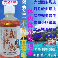 鸟类体内体外驱虫鹩哥八哥鹦鹉画眉鸽子除螨掉毛血便精神差抗拉稀 3瓶金装亮羽啄毛鸟虫净(更合算)