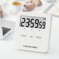 学生时间效率管理器做题考研计时器简约ins电子静音定时器提醒器 [升级款]白色 送电池+贴纸 +百日计划