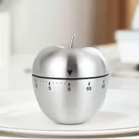 厨房计时器家用机械提醒学生时间定时器管理定时器厨房计时器闹钟 苹果型[无需电池]