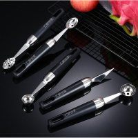 304不锈钢挖水果球神器勺子大号小号西瓜哈密瓜球勺多功能挖球器 全套挖勺器