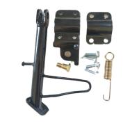 电动车改装偏支撑简易款加装侧支撑小电瓶车单撑电焊焊接通用支架 精品改装偏支撑[长度220]