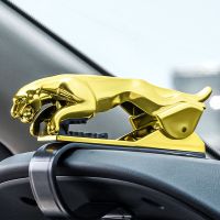 金钱豹子汽车手机车支架车上车载手机架仪表台通用型导航夹子用品 豹子手机架 金色