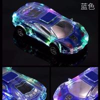 炫彩小汽车模型无线蓝牙音响七彩灯光音箱迷你兰博基尼跑车低音炮 蓝色[七彩闪灯]车模音响 高配 送 [充电线+音频线+充电