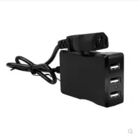 电瓶车载手机充电器48V60V84V72V转换5伏USB多功能电动三轮车快充 电动车3USB充电器