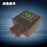 数显电动车电压表 48V60V72v电动车手机充电器 电瓶转usb充电器 黑壳 绿色电压显示款