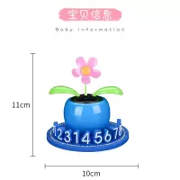 汽车临时停车牌太阳花创意车内电话牌车载摆件中控台挪车号码夜光 红色钻底[鹿男娃娃]
