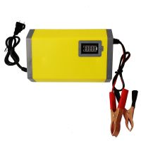 汽轿车摩托车12V电瓶充电器机全自动万能脉冲修复智能通用型纯铜 12V6A(适合12AH-80AH)