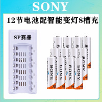电池5号充电电池7号KTV话筒麦克风泡泡机玩具车键盘鼠标五号 12节电池配智能8槽充电器 5号4600毫安