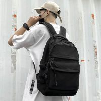韩版双肩电脑背包男书包潮牌简约时尚潮流百搭初高中大学生旅行包 B01l黑色