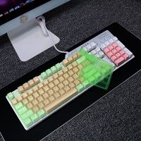 黑爵AK35i AK40S AK47机械键盘保护膜87/104键AK510 AK60硅胶套 104键-透彩绿键盘膜