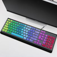 联想AIO逸520C台式机k5819键盘膜 520C/k5819防尘罩k5819/SK-8821 彩虹款 联