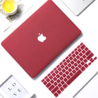 适用macbook16.1保护壳15.4苹果电脑air13寸笔记本Pro保护套外壳 酒红色+同色键盘膜 2020新air