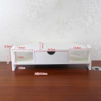 电脑显示器屏增高架底座桌面键盘整理收纳置物架托盘支架子抬加高 增高13.7CM(有键盘位)